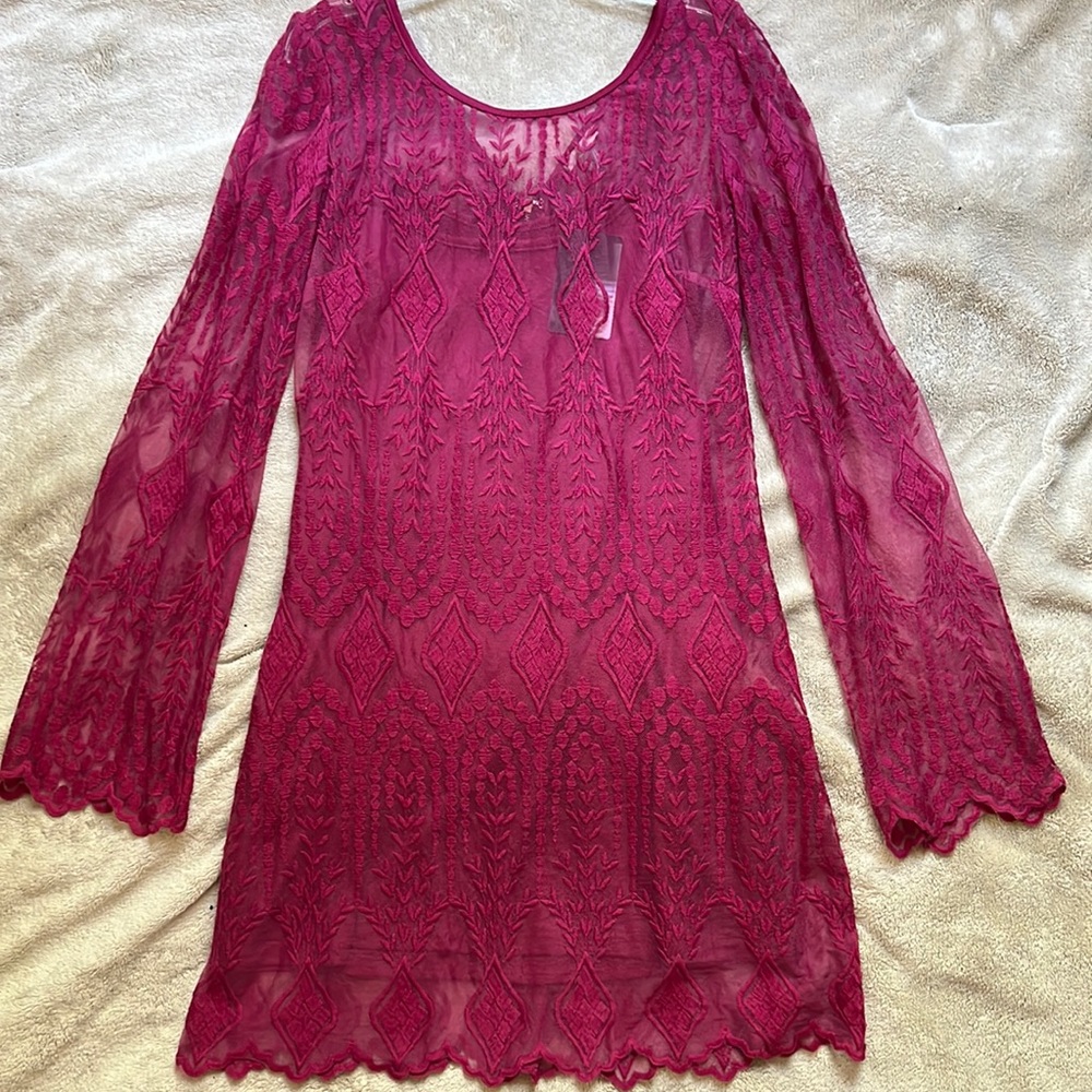 Urban Outfitters Pink Mesh Dress! Brand new with tags!